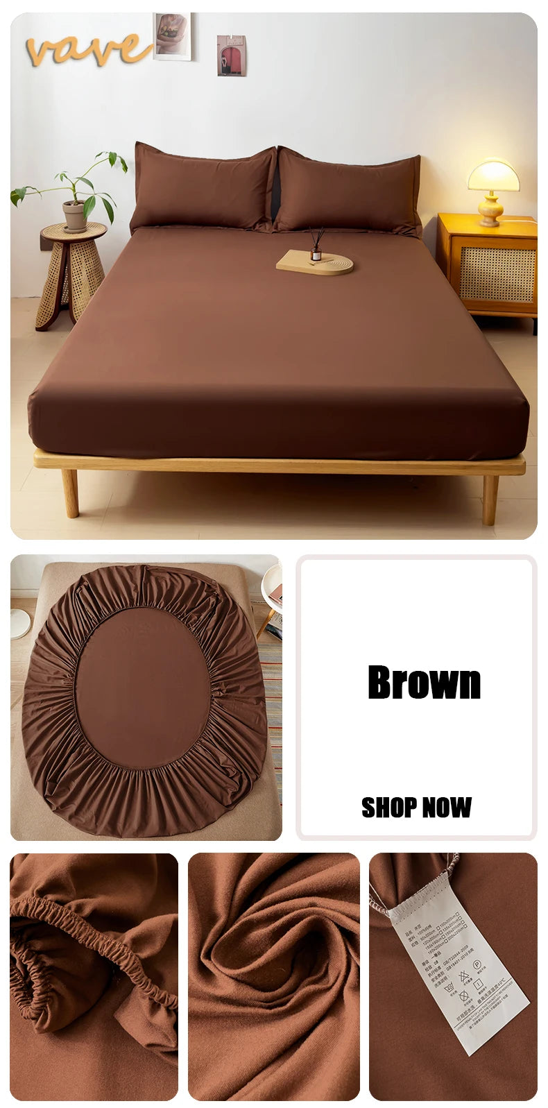 Drap-housse 100 % coton doux – bande élastique, matelas 2 à 26 cm