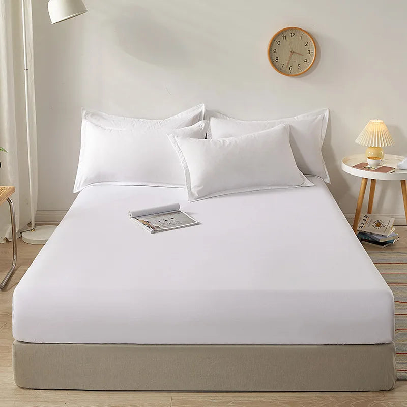 Drap-housse 100 % coton doux – bande élastique, matelas 2 à 26 cm