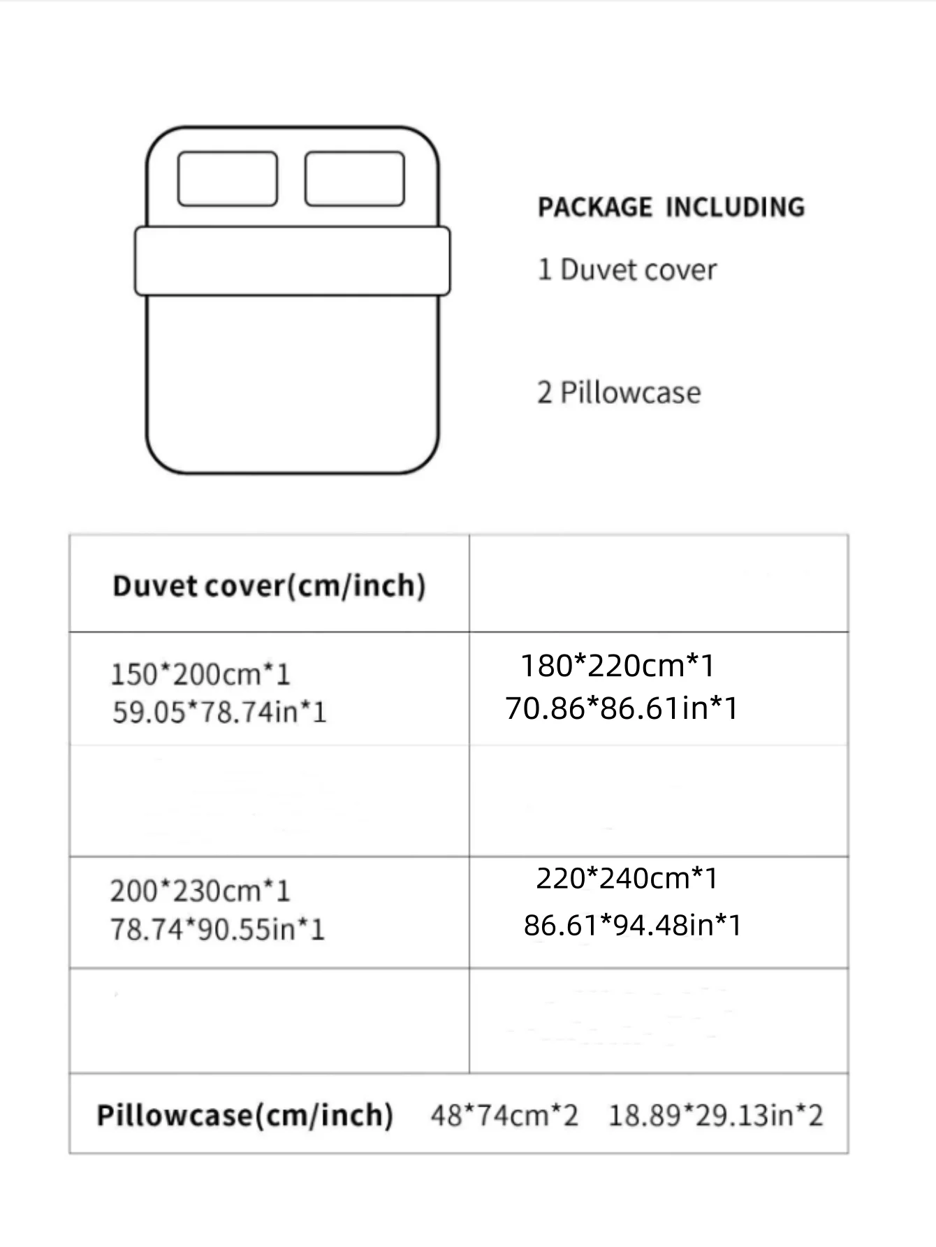 Parure de lit bicolore style japonais