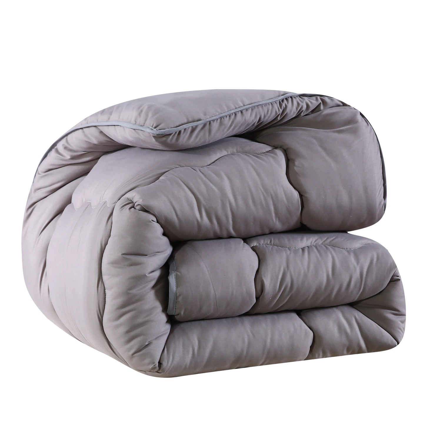 Couette matelassée grise style hôtel – 220 × 240 cm