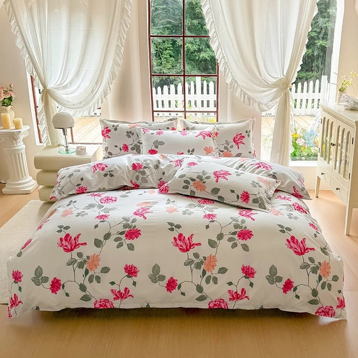 Parure de lit marbre noir 3 pièces – Housse de couette haut de gamme