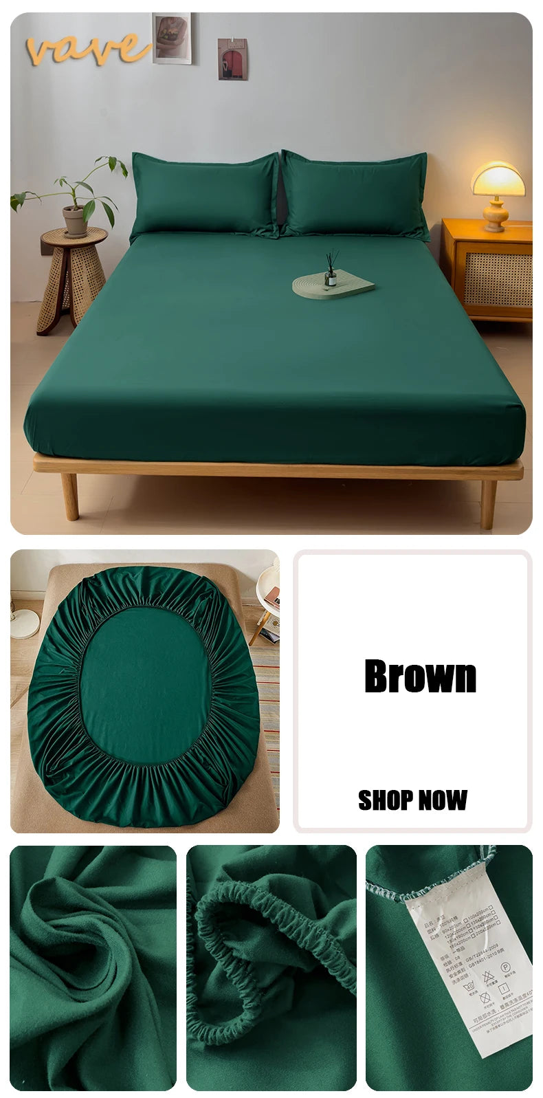 Drap-housse 100 % coton doux – bande élastique, matelas 2 à 26 cm