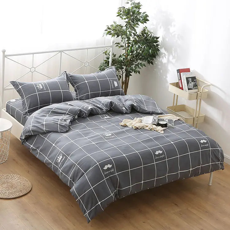 Housse de couette à carreaux – Simple, pratique et facile à vivre (sans taies)