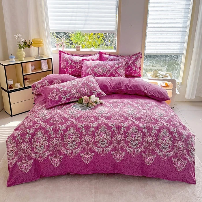 Parure de lit marbre noir 3 pièces – Housse de couette haut de gamme